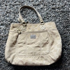 Tan Coach Purse
